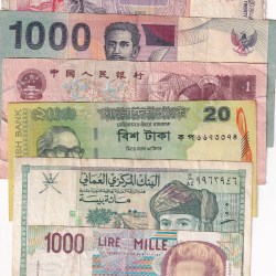 10 Different Counties World Bank Note Set (10 Pcs Lott)#Sku-42