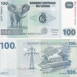 Congo 100 Francs Rare GEM UNC Note