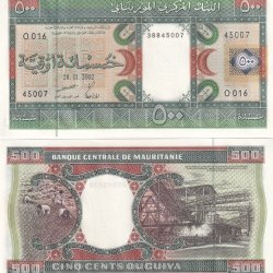 Mauritania 500 Ouguiya Rare GEM UNC Note