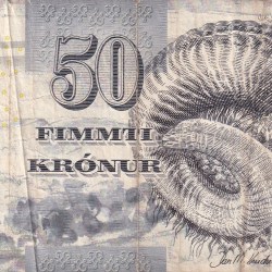 Denmark 50 Kronur Rare Foreign Note #B2