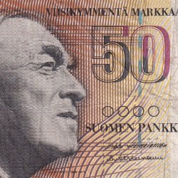 Finland 50 Markkaa Rare Foreign Note #B2