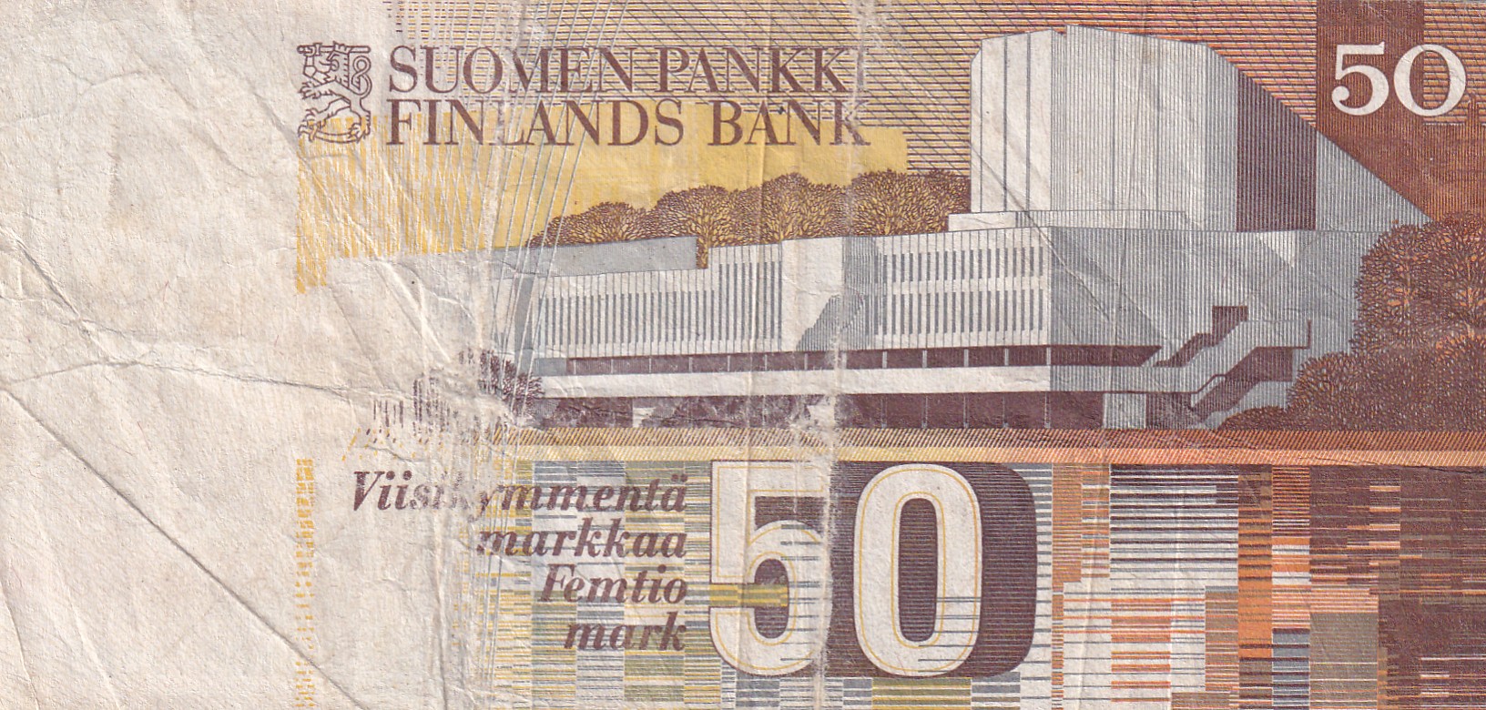 Finland 50 Markkaa Rare Foreign Note #B2