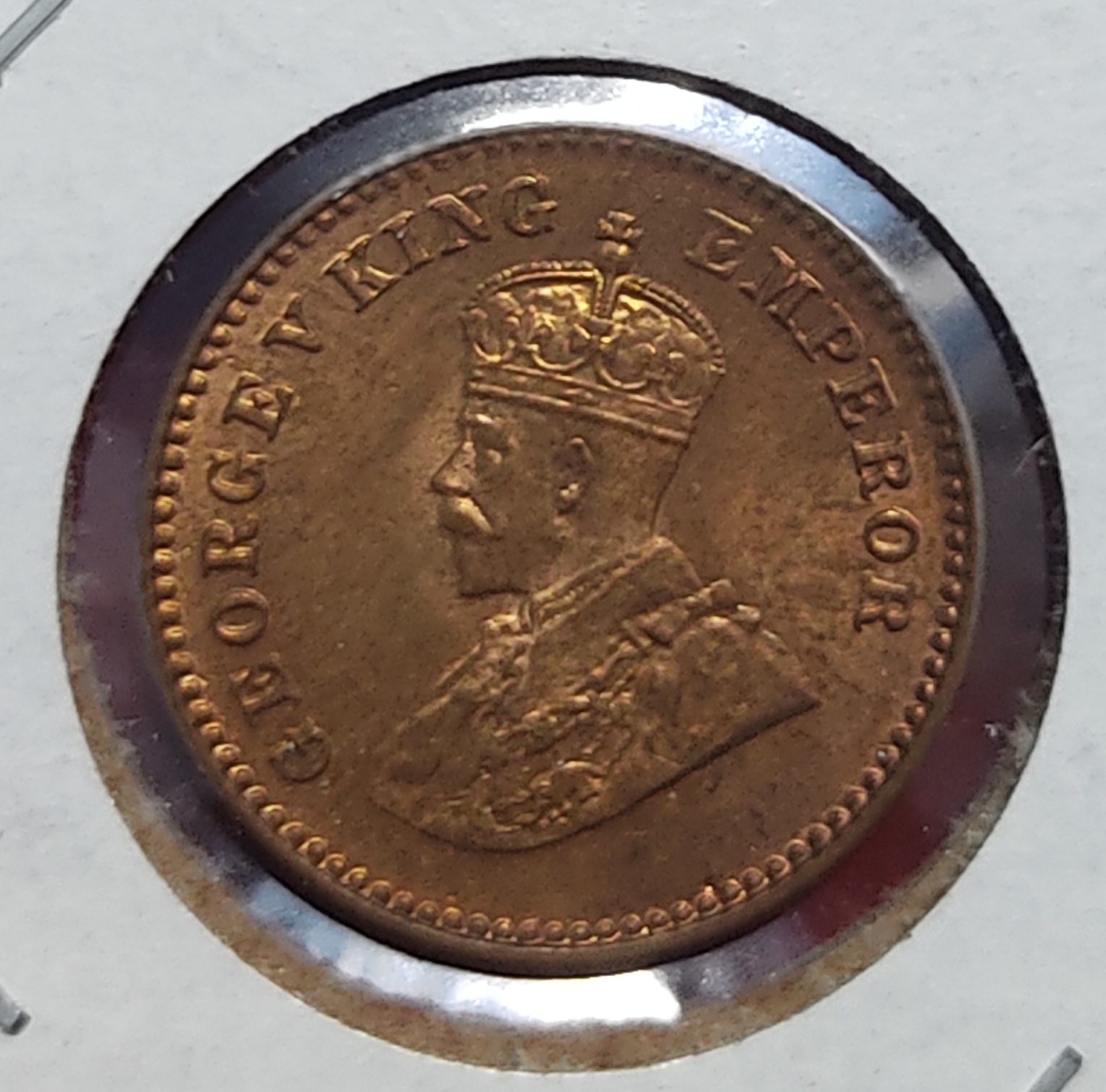 1/12 Anna British India 1925 Calcutta Brilliant UNC Condition
