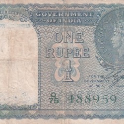 Government of Pakistan One Rupees British - India Note as PER Image