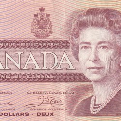 Canada 2 Dollars Rare Rare Note #B2