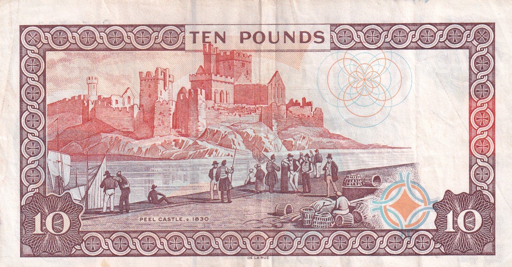 Isle of Man 10 Pounds - Elizabeth II Rare Note #B2