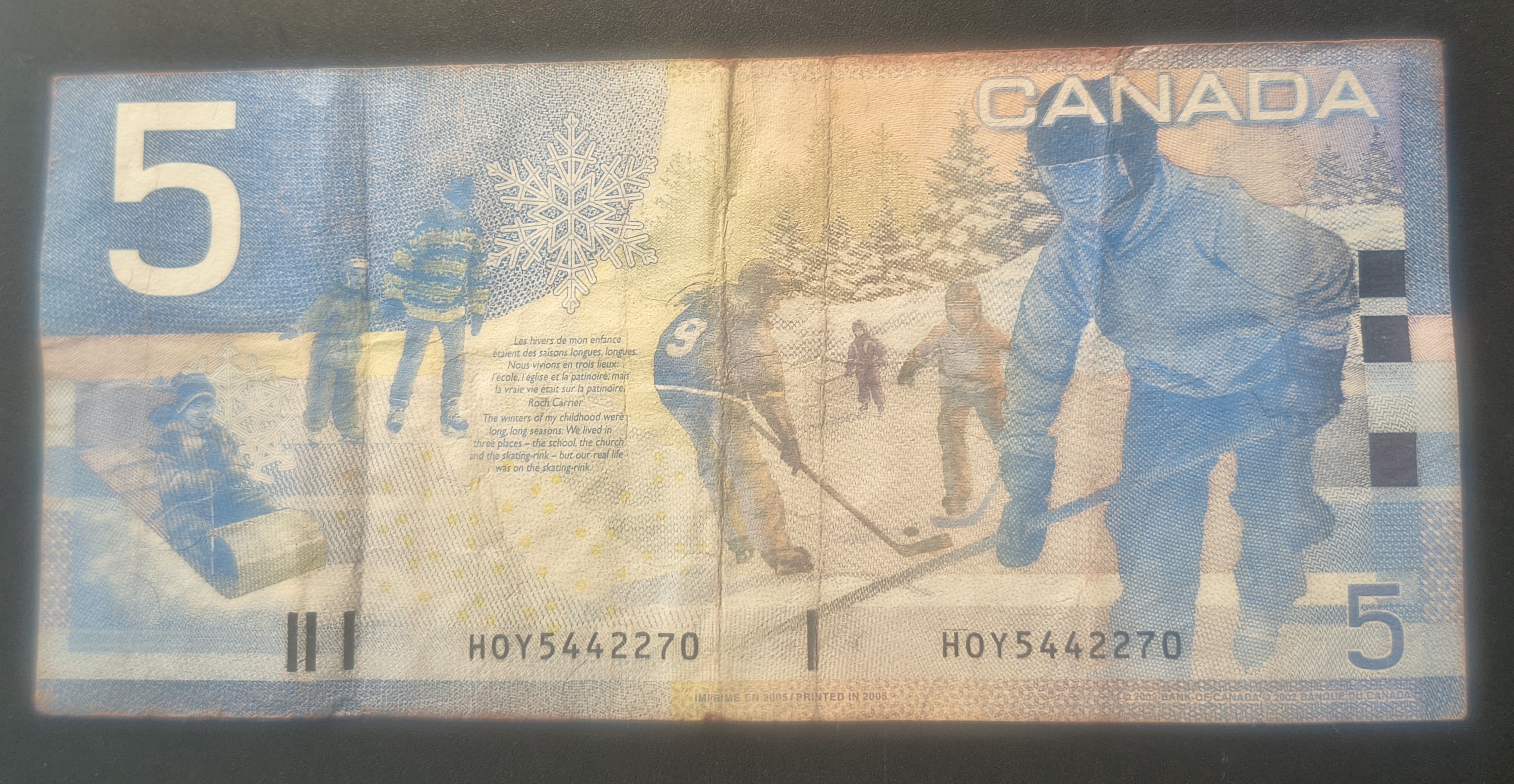 Canada 5 Dollars Rare Note #B2