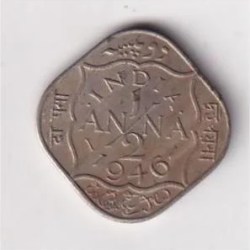 British India ½ Anna 1946 (George VI) Rare Coin