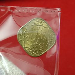 George Vi 1/2 Anna Year 1943 Calcutta Mint UNC Condition