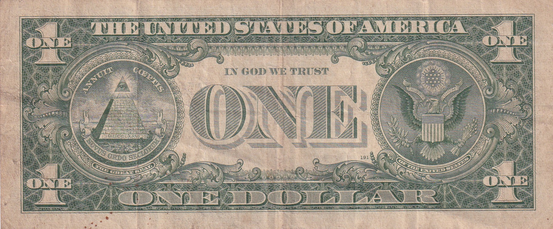 America One Dollar 1935 Series (Silver Certificate) Rare Note #B2