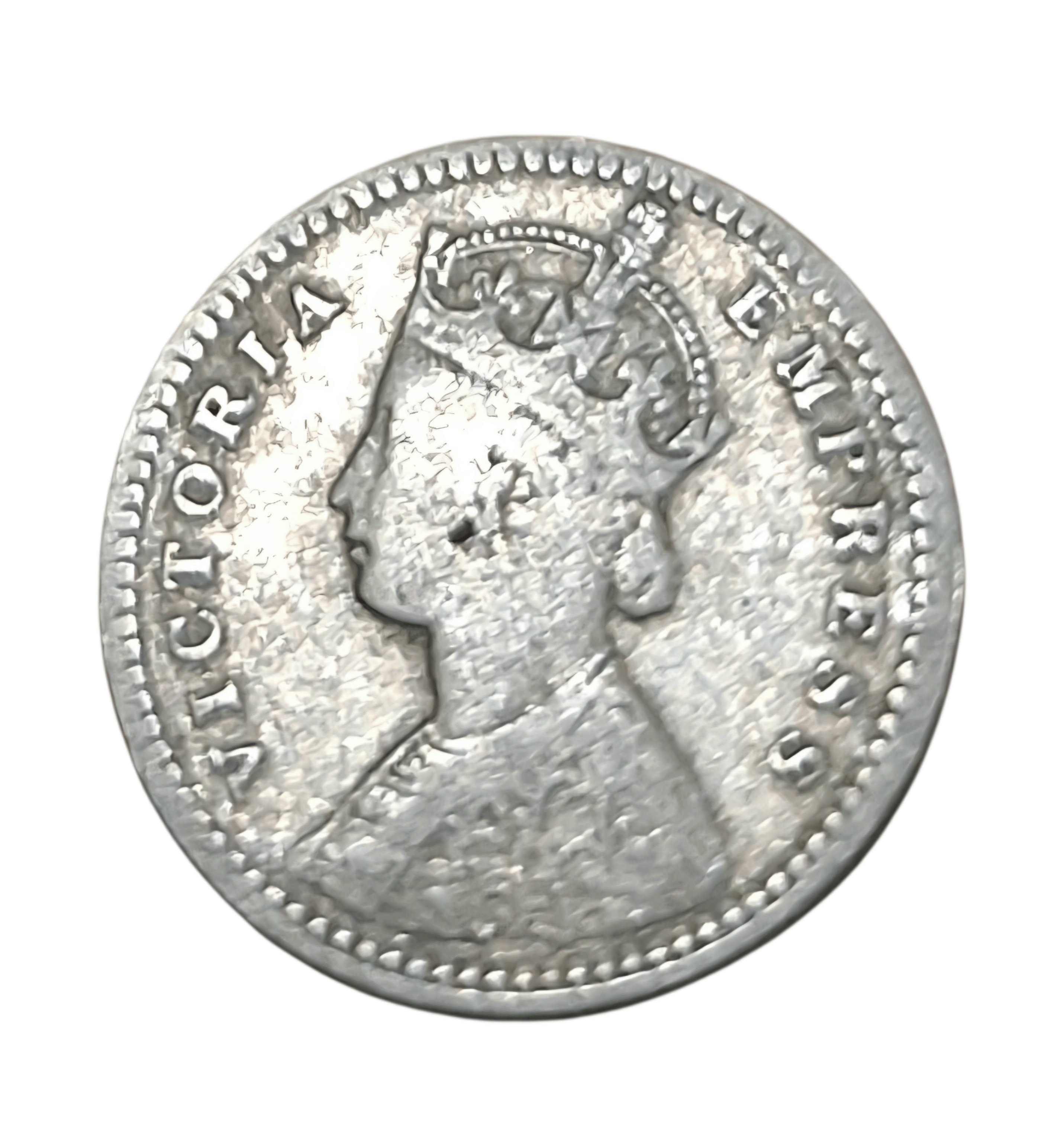 British India Silver 2 Anna's Year 1892 Victoria Empress in Collectable Grade.