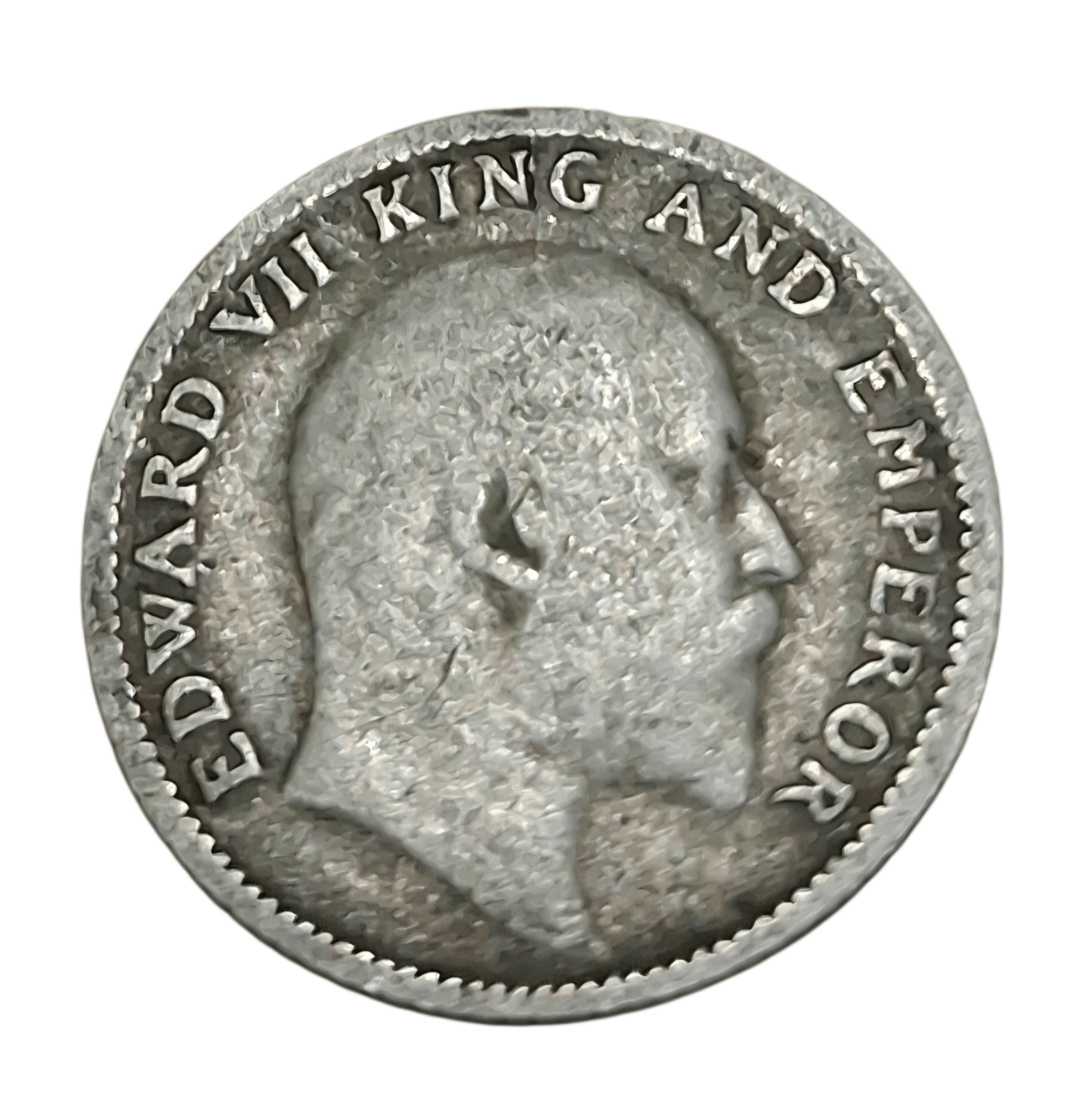British India Silver 1/4 Rupee Year 1908 King Edward-VII in Collectable Grade.