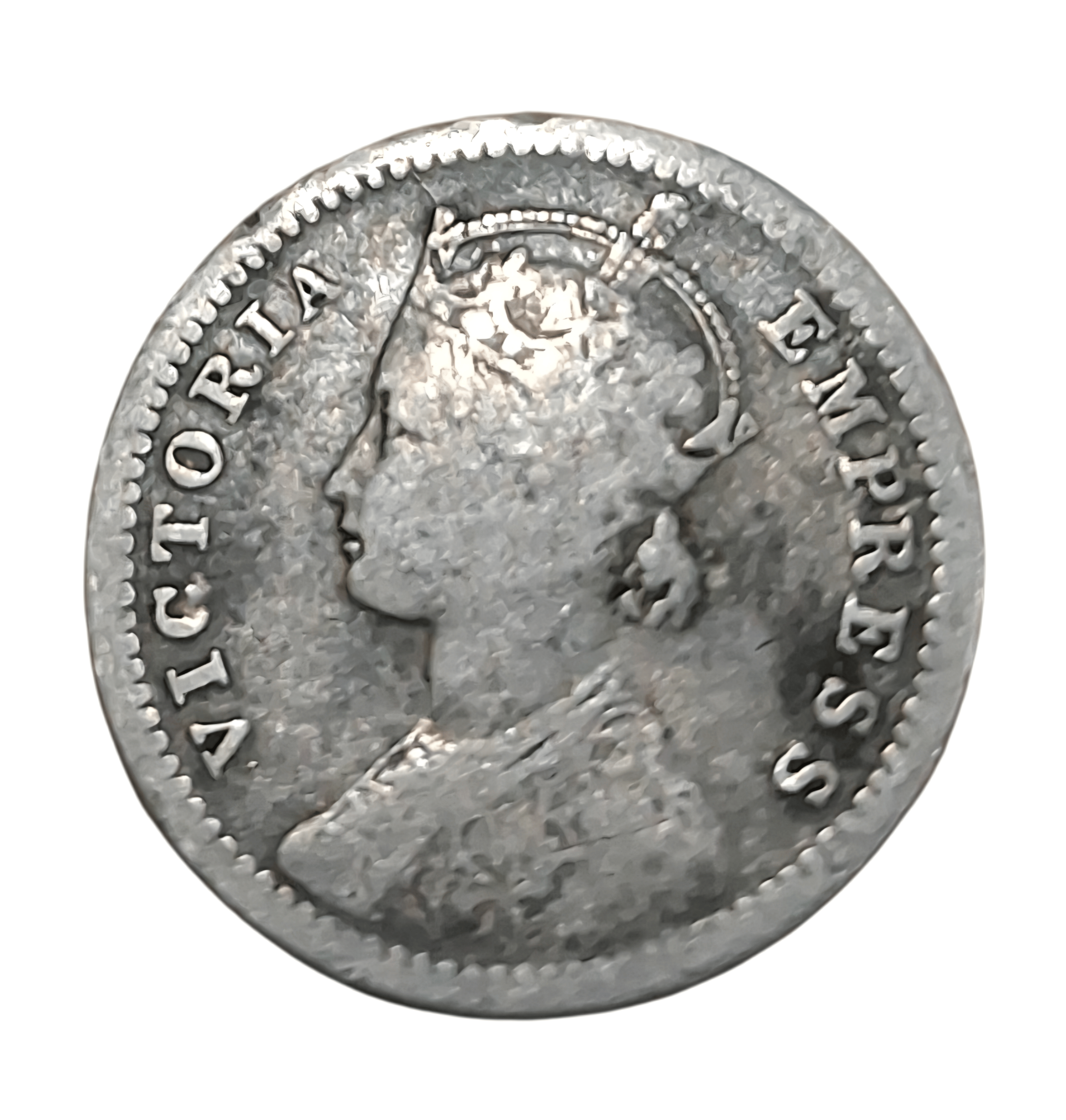 British India Silver 1/4 Rupee Year 1894 Victoria Empress in Collectable Grade.