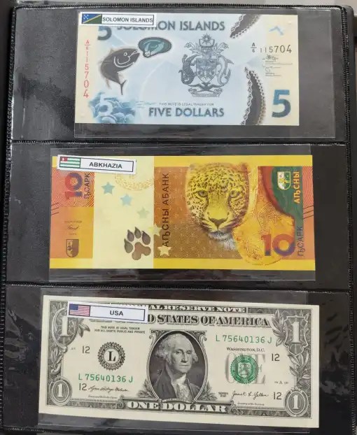 101 Different Countries UNC With Stricker With Album See Description