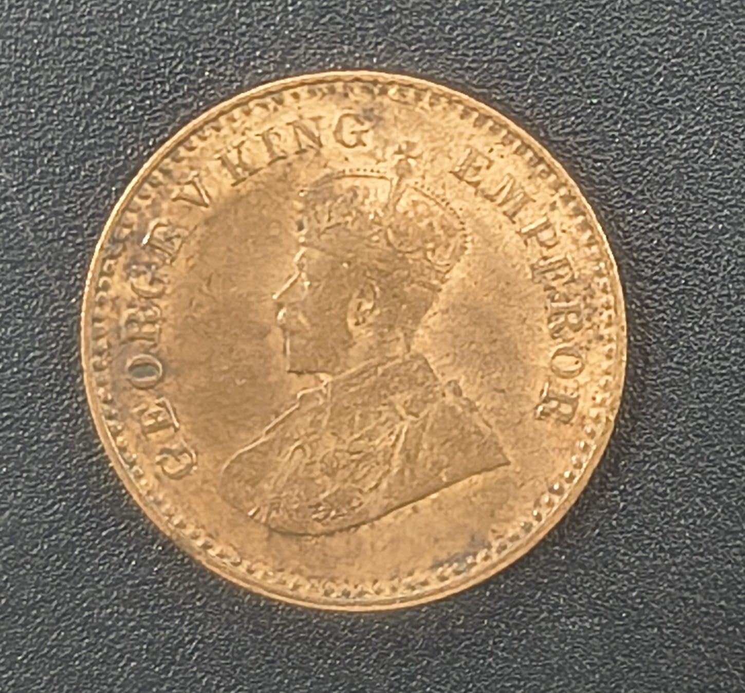 British India 1/12 Anna 1914 George V Rare Coin #Z-192