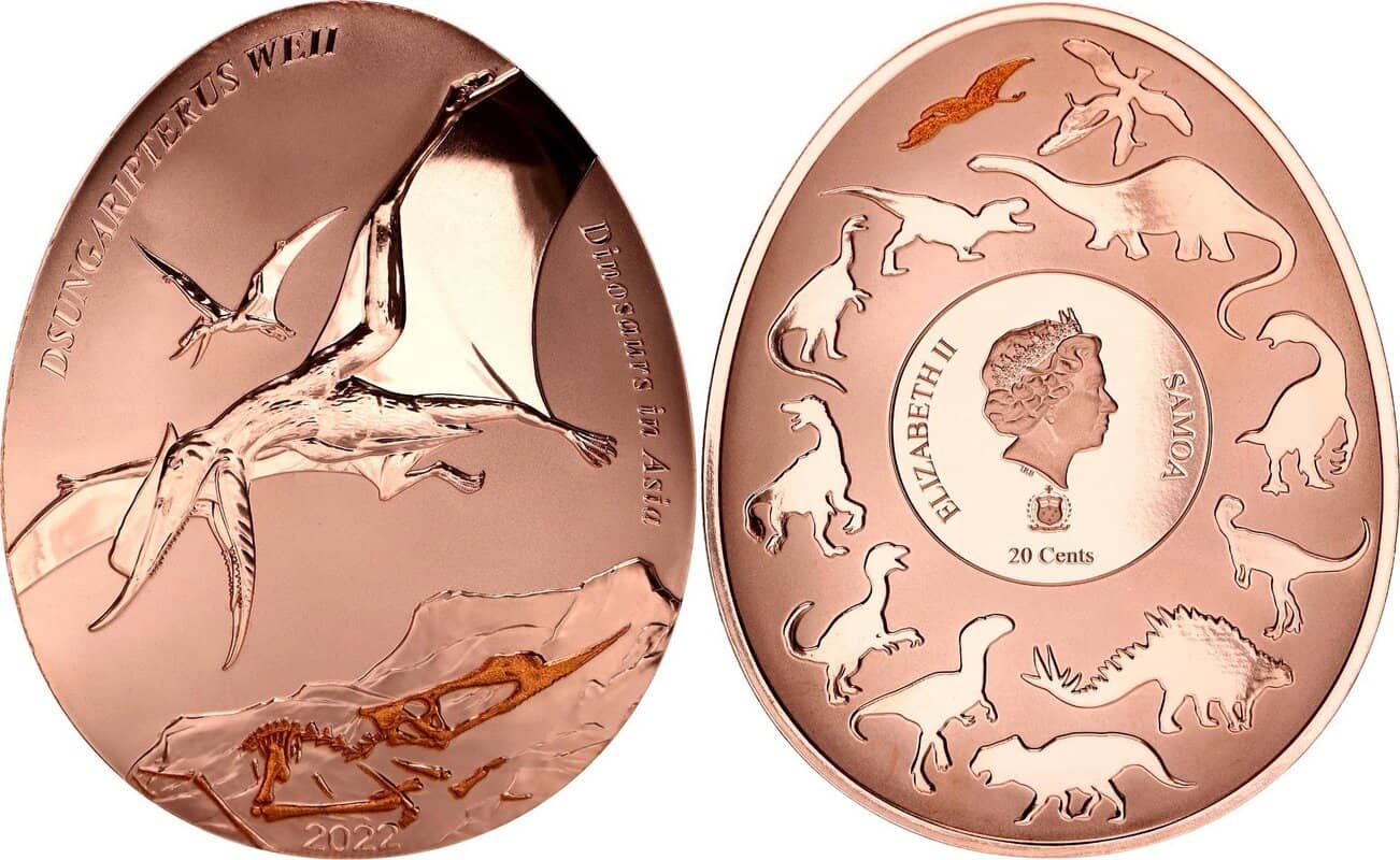2022 Samoa – Dinosaurs in Asia Series – Dsungaripterus WEII Proof Coin Pack