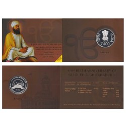 400th Birth Anniversary of Sri Guru Tegh Bahadur ji (1621-2021) Rare Mumbai Mint Proof Coin Set