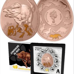2023 Samoa – Dinosaurs in Asia Series – AURORACERATOPS RUGOSUS Proof Coin Pack