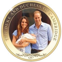 COOK Island 5 Dollar 2013 - Ellizabeth II the DUCK and Duchess of Cambridge (Weight 155 gram) Rare Coin Set with Beautiful Wodden BOX and Certificate