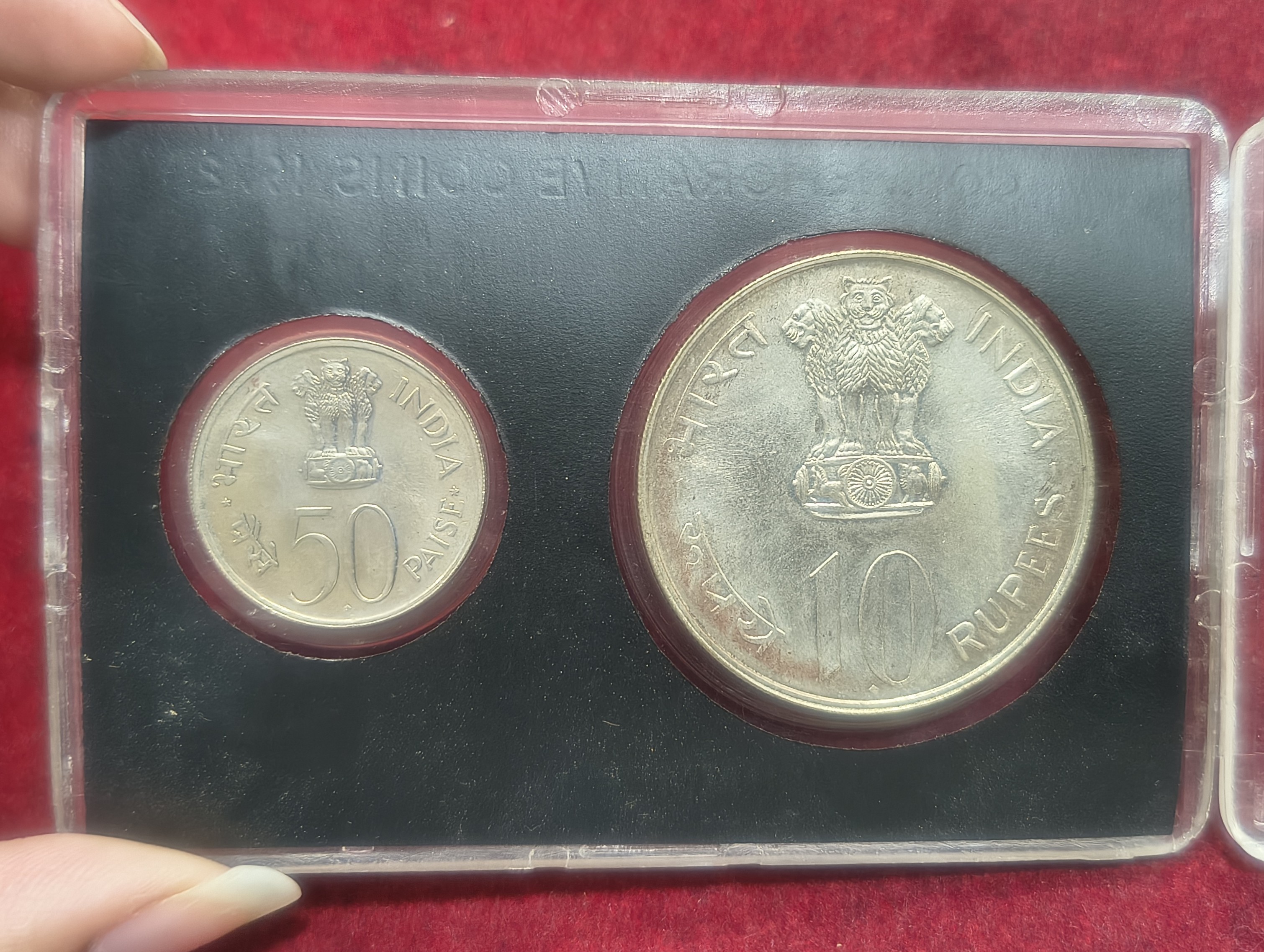 1972 Commemorative ( 2 Coins Set) Bombay Mint Rare Set without Cover