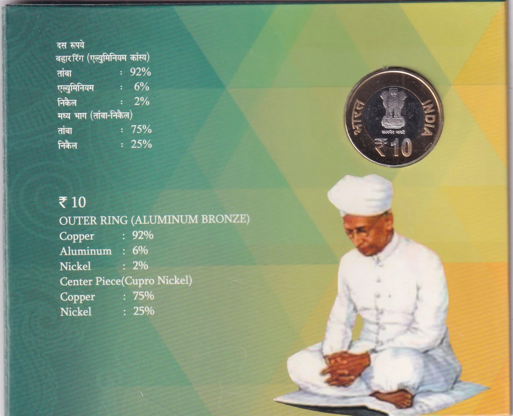 125th Birth Anniversary of Dr. S. Radhakrishnan 1888 - 2013 Rare Hyderabad UNC Coin Set