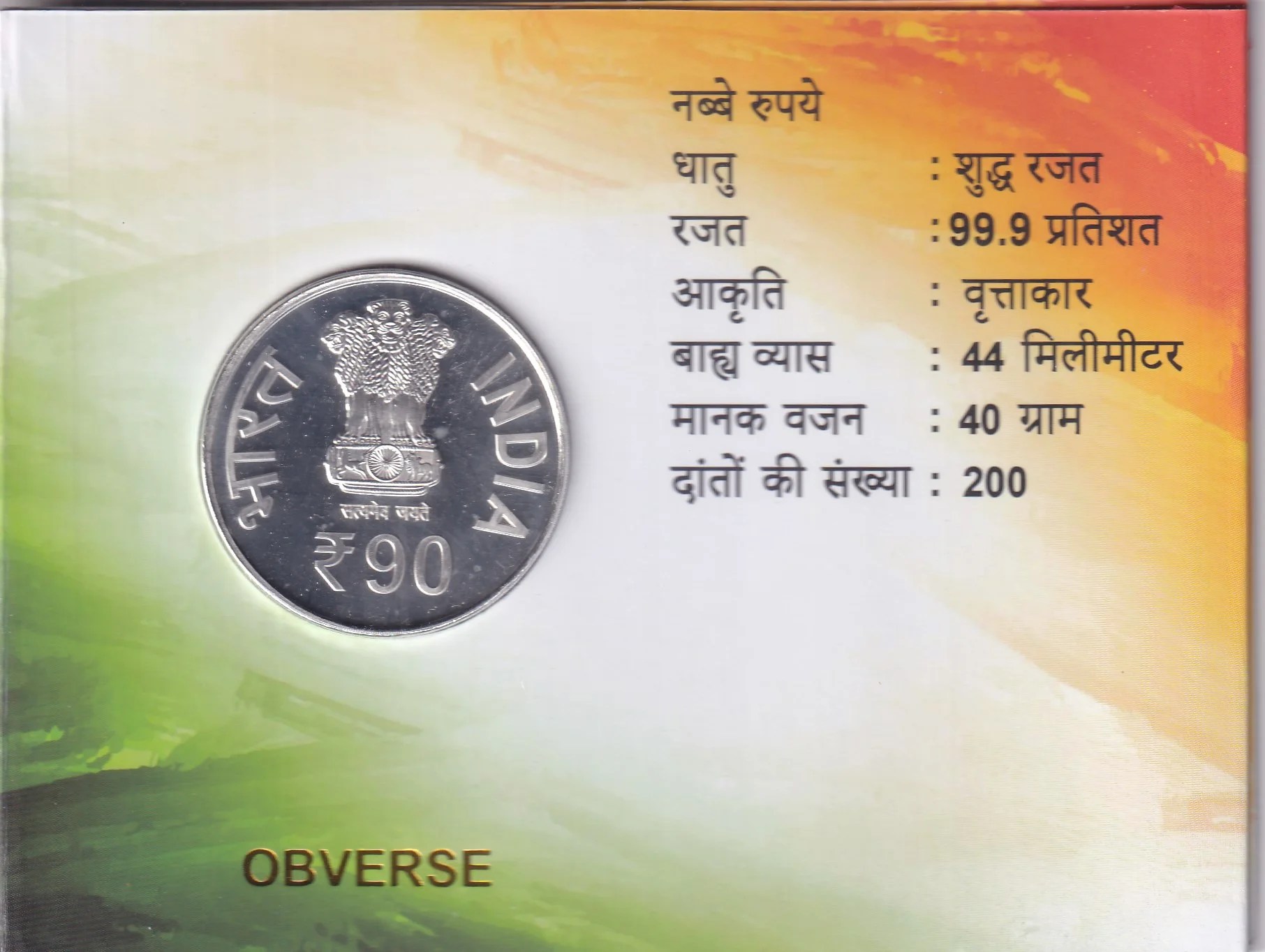 90 Years of Reserve Bank of India Rare Kolkata UNC Coin Set