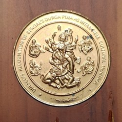 Unescos Recognition Of Bengal'S Durga Puja As Intangible Culture Heritage Unique Rare Kolkata Mint 100 Gms