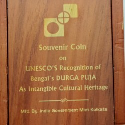 Unescos Recognition Of Bengal'S Durga Puja As Intangible Culture Heritage Unique Rare Kolkata Mint 100 Gms