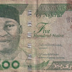 Nigeria 500 Naira Rare lowest Price Note #B2