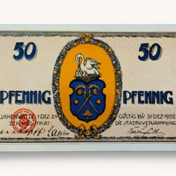 Germany Remda 50 Pfennig Notgeld City of Leuckenwalde UNC and Rare