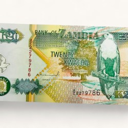 Zambia 20 Kwacha World Banknote Ending 786 UNC Banknote Unique and Rare