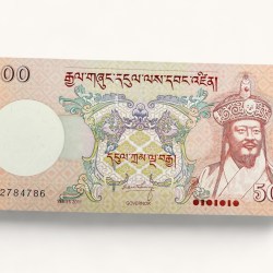 Bhutan 500 Ngultrum World Banknote Ending 786 UNC Banknote Unique and Rare