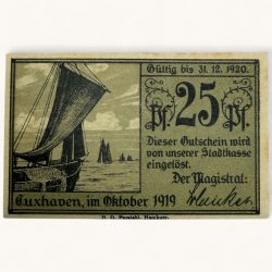Germany Emergency Banknote Pfennigs Notgelds 19th Century Issues UNC Unique and Rare