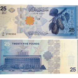 Syria 25 Pounds World Banknote UNC Unique and Rare