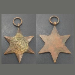 GEORGE VI ~ STAR MEDAL ( WORLD WAR II BRASS MEDAL ), 1939-1945 (BURMA STAR)
