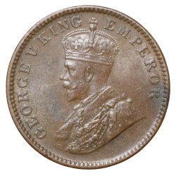Bronze 1/4 Anna of George V (AD 1934) of Calcutta Mint UNC Grade