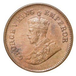 Bronze 1/2 Pice of George V (AD 1934) of Calcutta Mint About UNC Grade Rare Date.