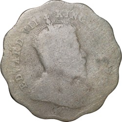Copper-Nickel 1 Anna of Edward VII (AD 1906-1910) of Bombay Mint