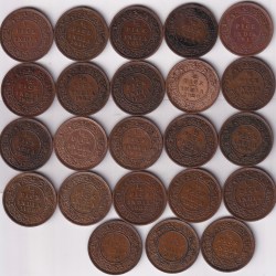 1/2 Pice 23 Different Years Collection Lot of British India EX Rare
