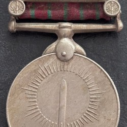 India Naga Hills General Service 1960 Copper Nickel Medal #3