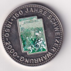 Switzerland Medal - Commemoration of banknotes 1000 francs Rare UNC #C-2