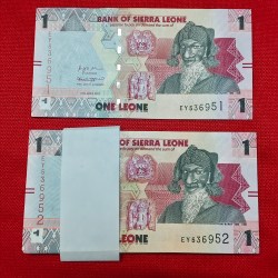 1 Leone Sierra Leone GEM UNC Condition Each Note Price 120