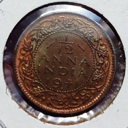 1/12 Anna 1941 Bombay GEM UNC Condition