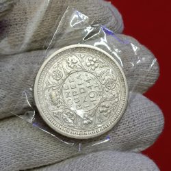 George Vi One Rupee India Silver Coin 1944 Year Bombay Mint British of India