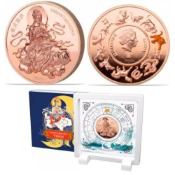2022 Samoa Elizabeth Samantabhadra 25 Cents 2022 Year Proof Coin Set Tiger Issue