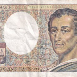 France 200 Francs de Montesquieu Rare Note #B2