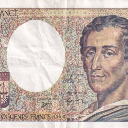 France 200 Francs de Montesquieu Rare Note #B2