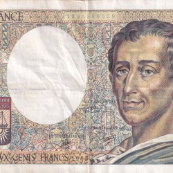 France 200 Francs de Montesquieu Rare Note #B2