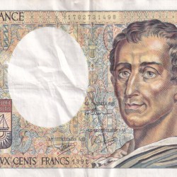 France 200 Francs de Montesquieu Rare Note #B2