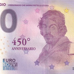Italia 0 Euro - Caravaggio Rare UNC Note